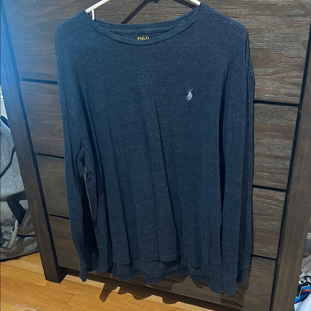 Polo by Ralph Lauren Dark Gray Long Sleeve Tee